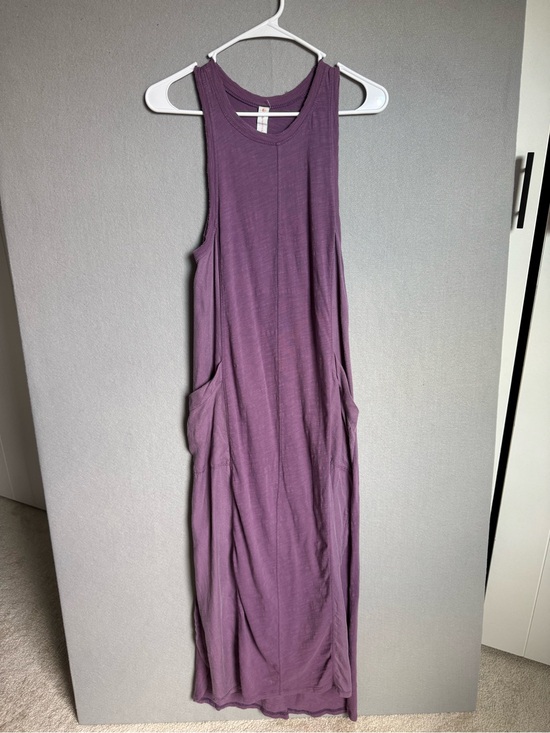 Daily Practice Dresses & Skirts - Daily Practice Dress Womens XS Purple Casual Slub Jersey Knit Racerback Maxi